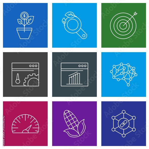 Set of 9 Universal Pixel Perfect Icons