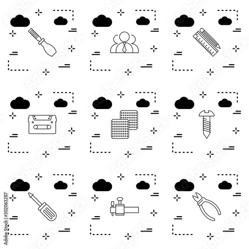 Set Of Universal Icons For Mobile Application and websites