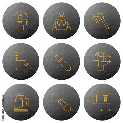 9 User interface Icon set for web and mobile applications