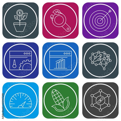 Set of 9 Universal Pixel Perfect Icons