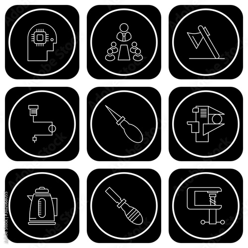 9 User interface Icon set for web and mobile applications
