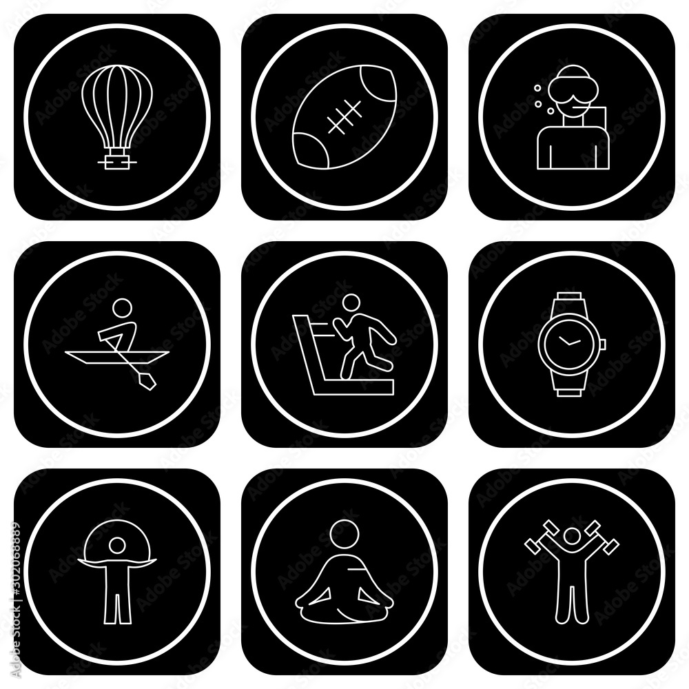 Set of 9 Quality icon Set of 9 Quality icon