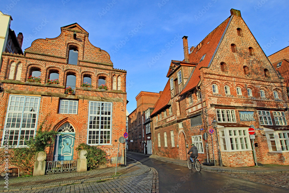 Fototapeta premium Lüneburg: Idylle am Stintmarkt (Niedersachsen)
