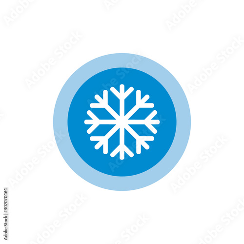 Snowflake Icon graphic. vector illustration isolated on white background.