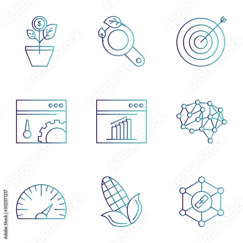 Set of 9 Universal Pixel Perfect Icons