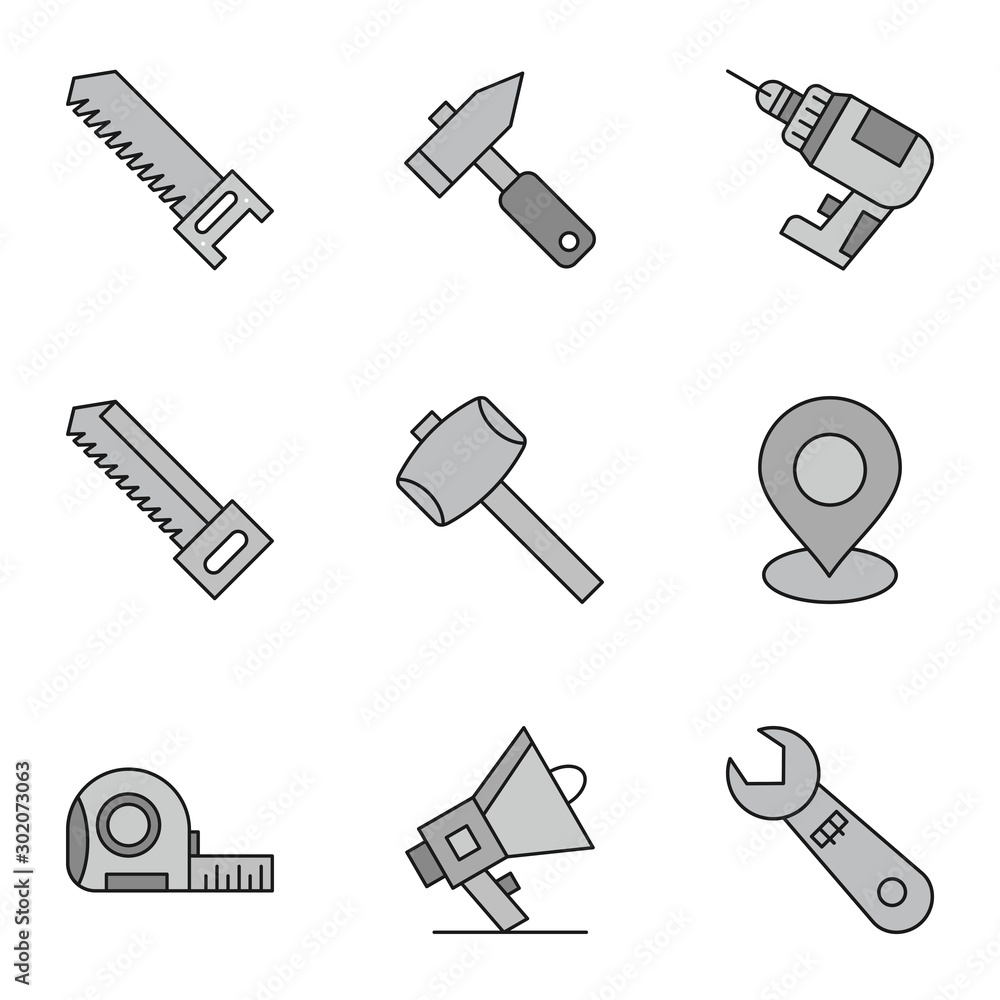 Set of 9 Quality icon Set of 9 Quality icon