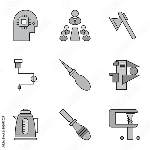 9 User interface Icon set for web and mobile applications