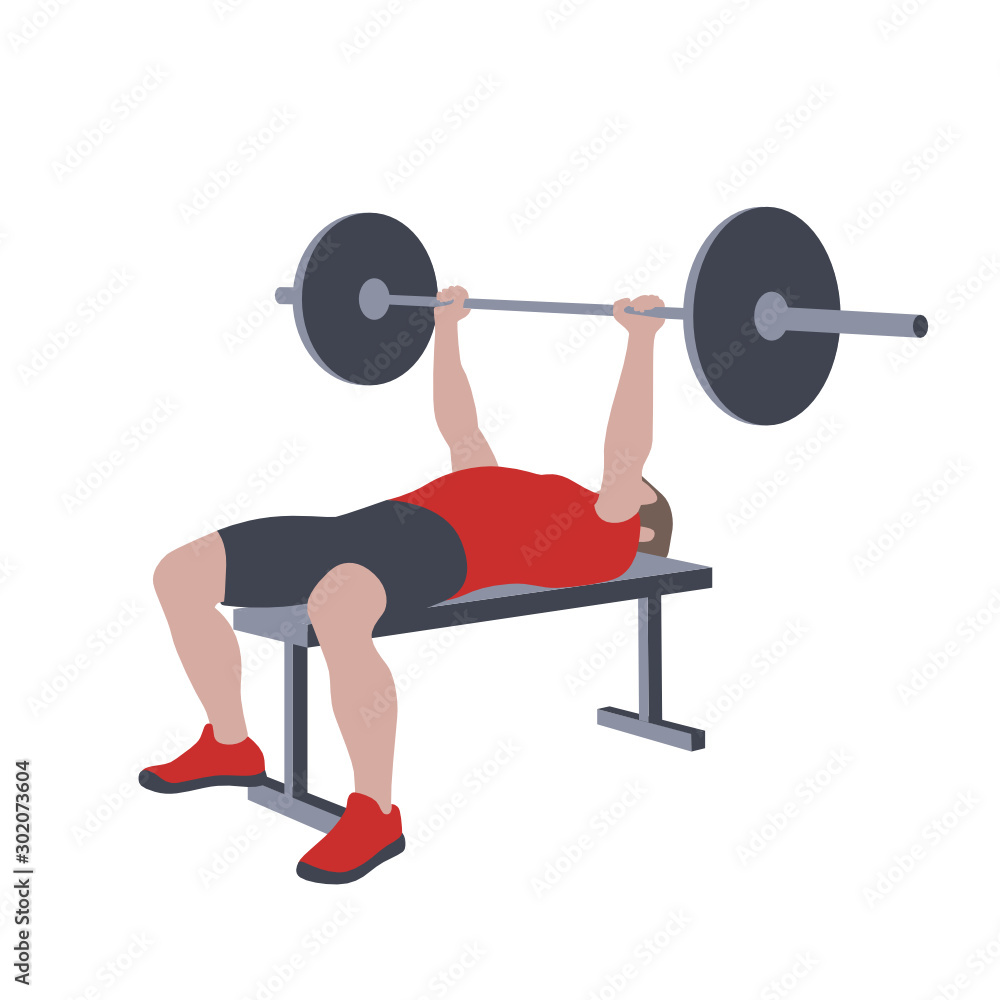 CrossFit workout training for open games championship. Sport man training barbell chest bench press exercise with equipment in the gym for healthy beautiful body shape motivation. CrossFit workout training for open games championship. Sport man training barbell chest bench press exercise with equipment in the gym for healthy beautiful body shape motivation.