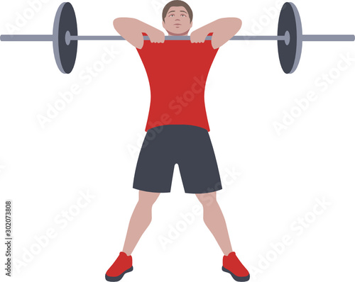 CrossFit workout training for open games championship. Sport man training heavy weight sumo deadlift exercise in the gym for healthy beautiful body shape motivation.
