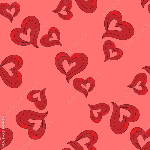 Wallpaper Mural Red heart vector Torontodigital.ca
