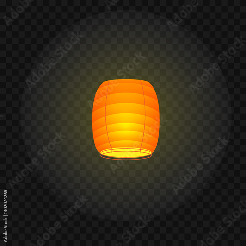 Sky lantern vector