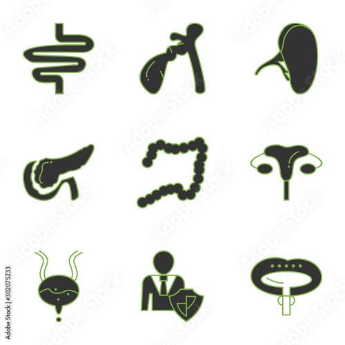 Set Of 9 Universal Icons For Mobile Application and websites