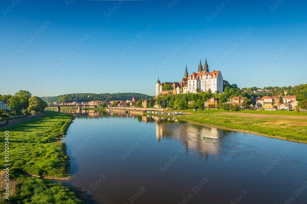 Ansicht Meißen mit Elbe, Burg und Dom Ansicht Meißen mit Elbe, Burg und Dom