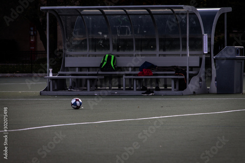 Canvas Print sports bench at university of Toronto