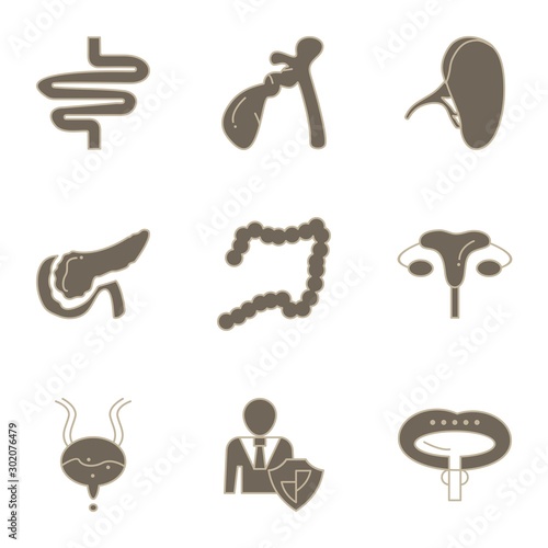 Set Of 9 Universal Icons For Mobile Application and websites