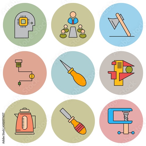 9 User interface Icon set for web and mobile applications