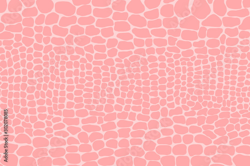 Vector illustration of crocodile skin pattern. Animal print