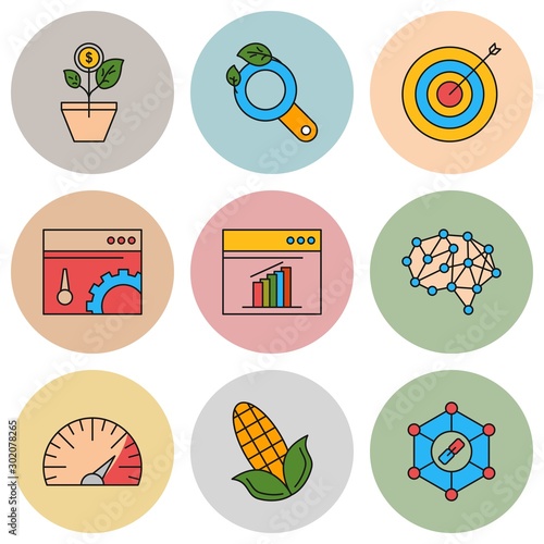 Set of 9 Universal Pixel Perfect Icons