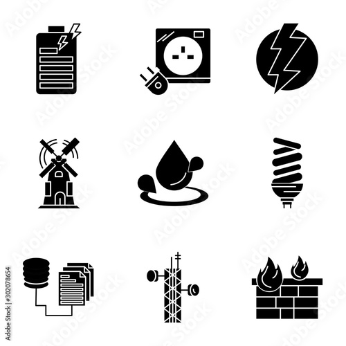 Set Of Universal 9 Icons