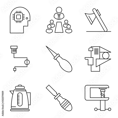 9 User interface Icon set for web and mobile applications