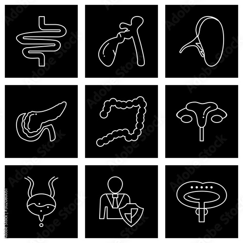 Set Of 9 Universal Icons For Mobile Application and websites
