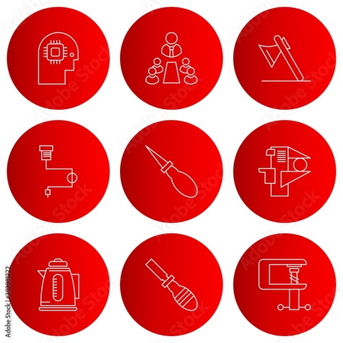 9 User interface Icon set for web and mobile applications