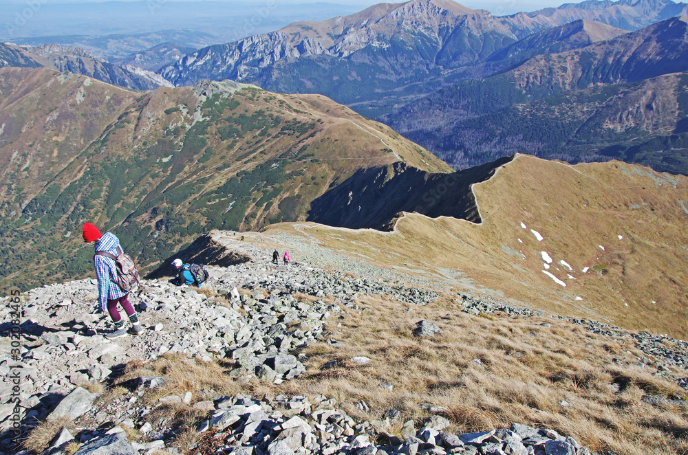 Fototapeta premium Treking po górach
