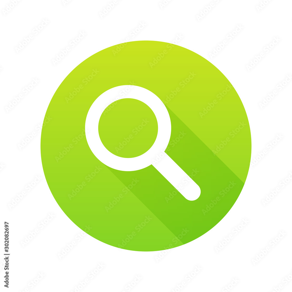 Search icon for web site or mobile app. Magnifier lens label isolated on white background. Search icon for web site or mobile app. Magnifier lens label isolated on white background.