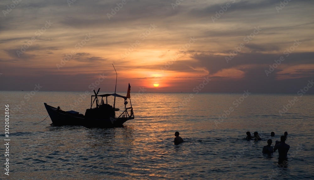 Phu Quock - Vietnam - Sonnenuntergang im Golf von Thailand