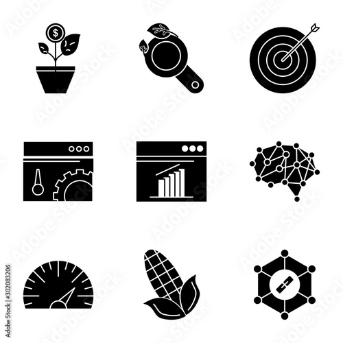 Set of 9 Universal Pixel Perfect Icons