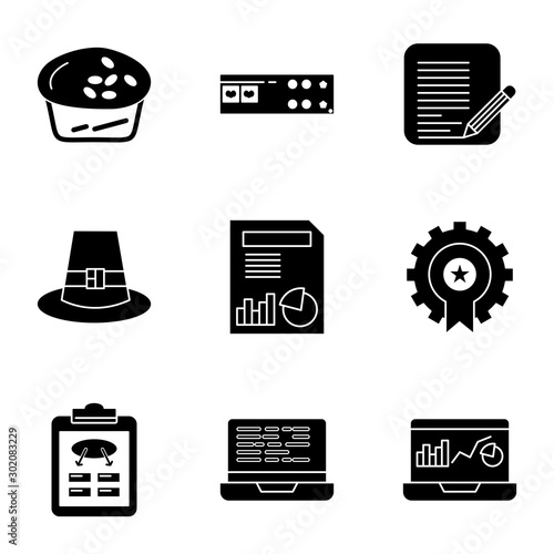 9 User interface Icon set for web and mobile applications