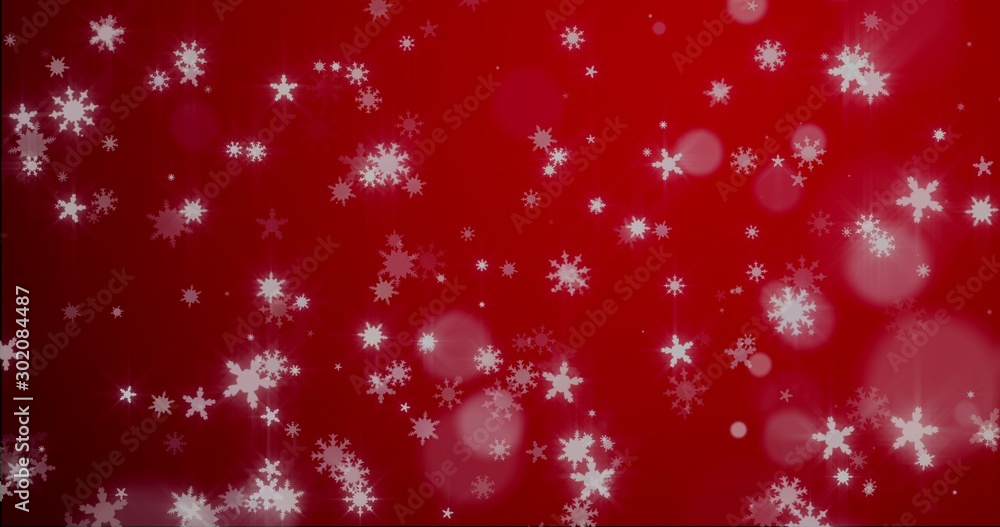 Christmas blue background with snowflakes - falling snow Christmas blue background with snowflakes - falling snow