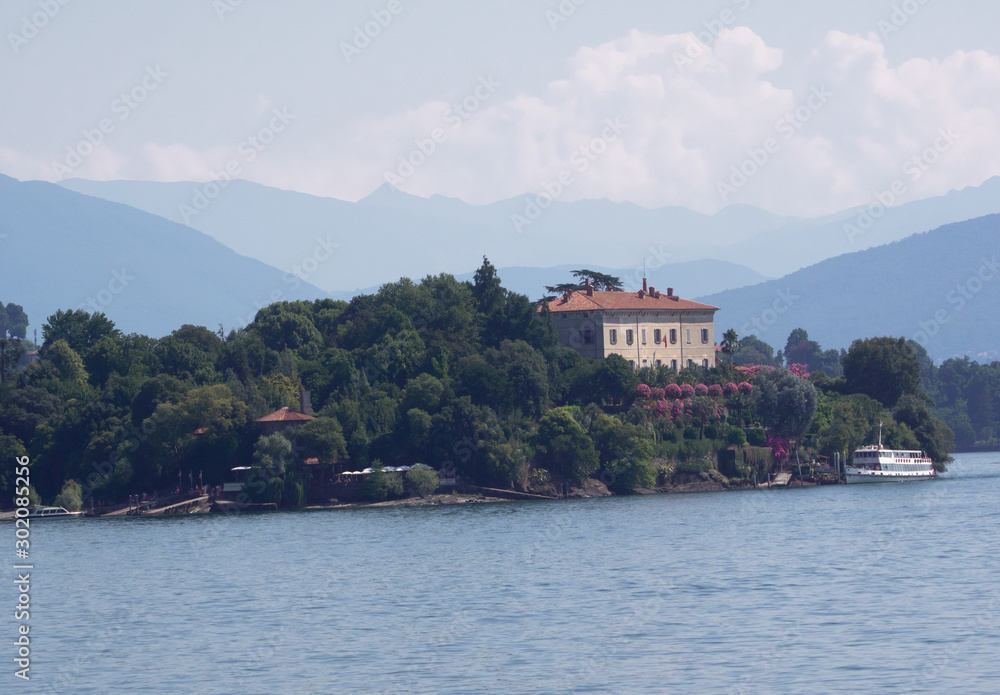 beautiful lake maggiore in summer season.Isola Madre - Italy beautiful lake maggiore in summer season.Isola Madre - Italy