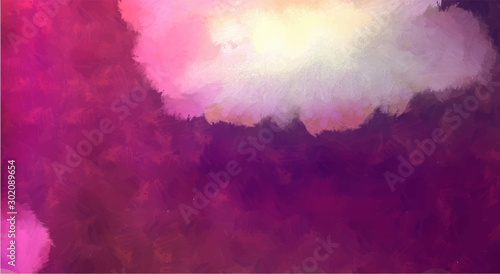 Abstract Vector Background with Expressive Colorful Painting
