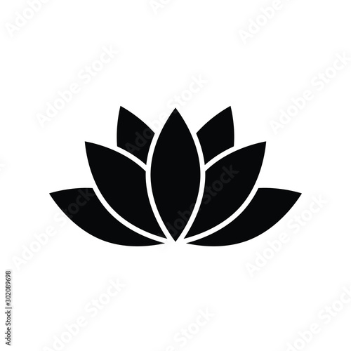 lotus icon  spa icon vector