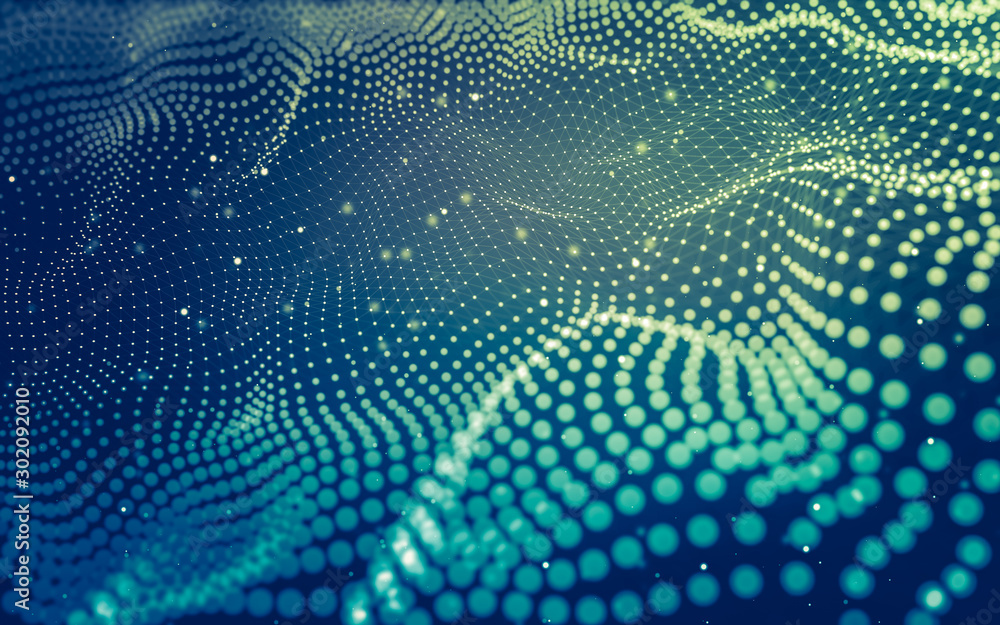 Abstract background. Molecules technology with polygonal shapes, connecting dots and lines. Connection structure. Big data visualization. Abstract background. Molecules technology with polygonal shapes, connecting dots and lines. Connection structure. Big data visualization.