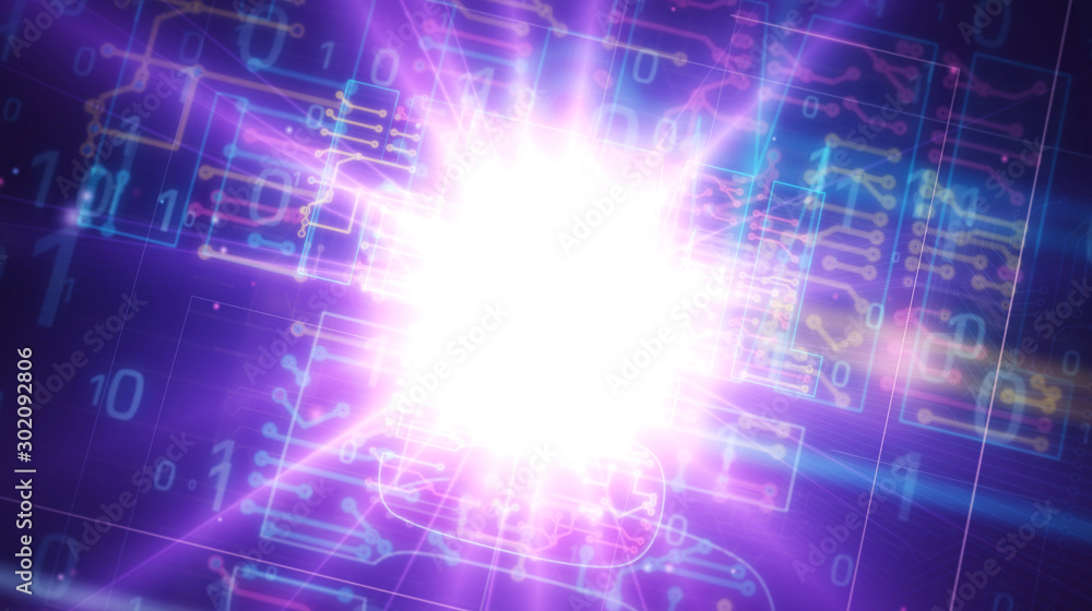 Obraz premium HTML5 sign futuristic illustration