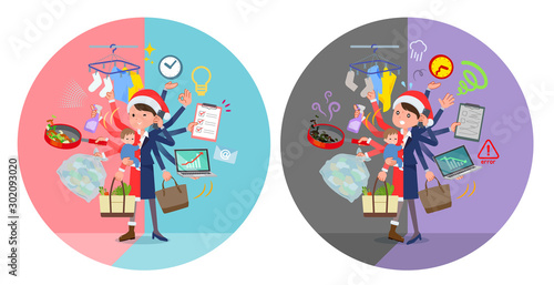 flat type Santa Claus Costume mom_mulch task switch