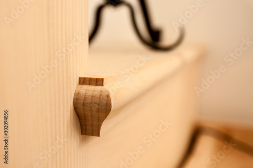 wood work in siwss moutain home photo