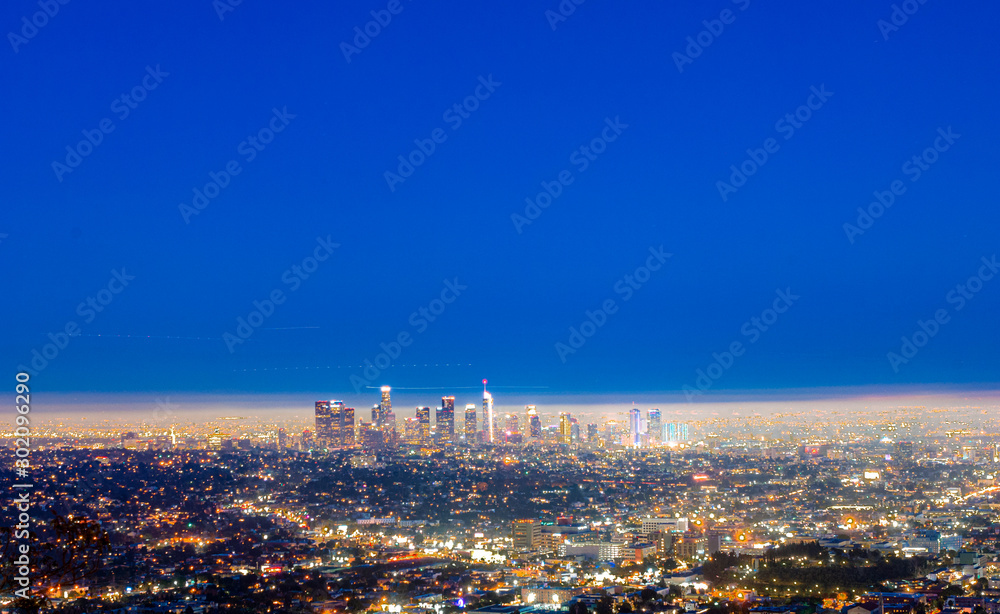 Vista dall'alto di Los angeles