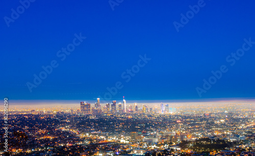 Vista dall'alto di Los angeles