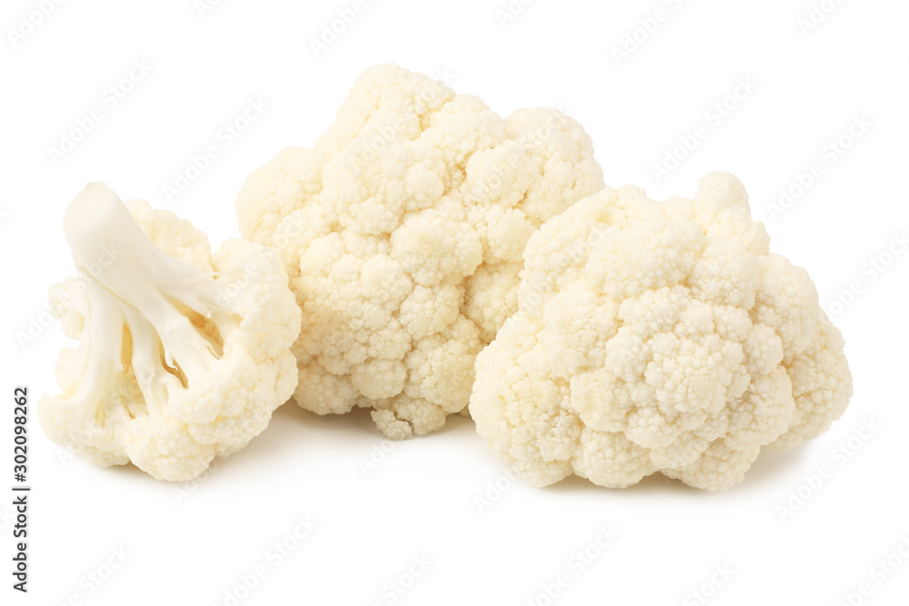 Cauliflower isolated on a white background. Food Cauliflower isolated on a white background. Food