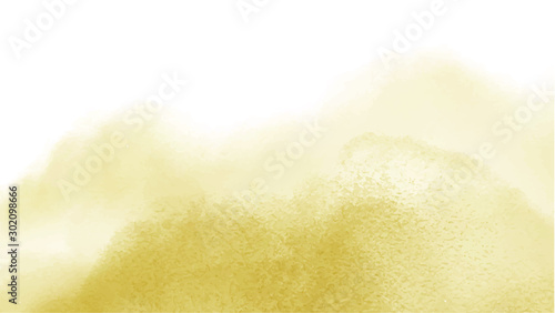 Fototapeta Naklejka Na Ścianę i Meble -  Yellow watercolor background for your design, watercolor background concept, vector.