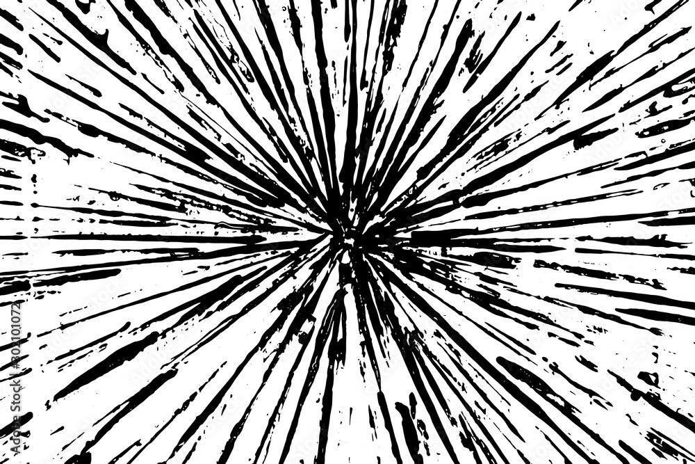 Grunge black texture in ray shape on white background (Vector). Use for decoration, aging or old layer Grunge black texture in ray shape on white background (Vector). Use for decoration, aging or old layer