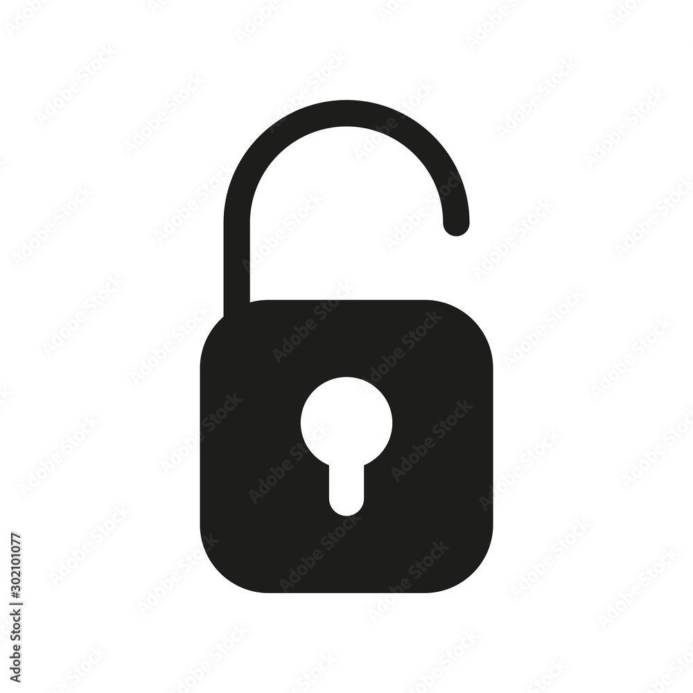 Padlock icon. Security concept. Vector illustration. Padlock icon. Security concept. Vector illustration.