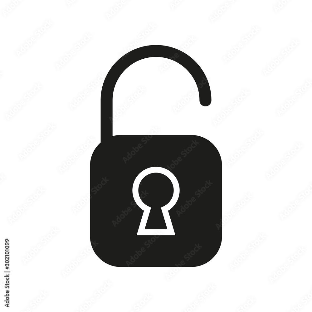 Padlock icon. Security concept. Vector illustration. Padlock icon. Security concept. Vector illustration.