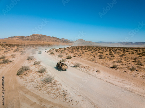 Canvas Print Soliders In Truck