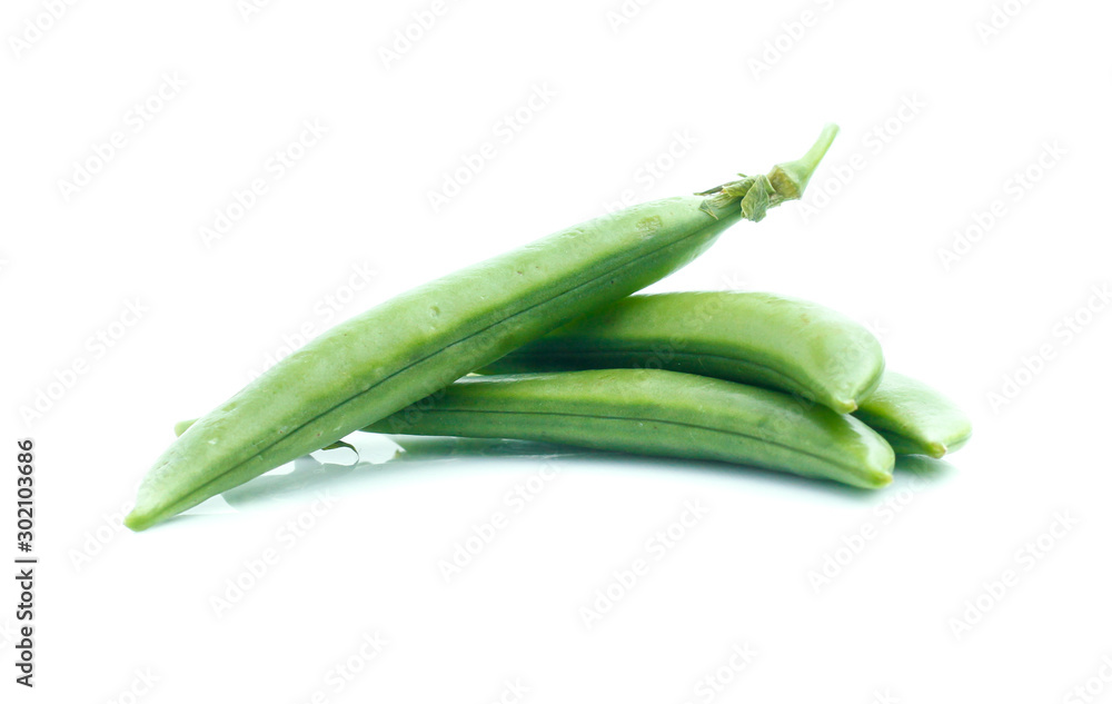 Fresh peas isolated on white background Fresh peas isolated on white background