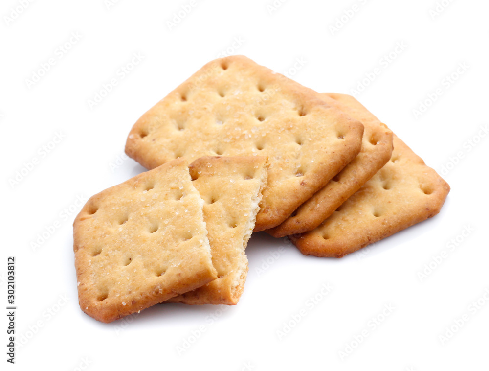 Cracker isolated on white Cracker isolated on white
