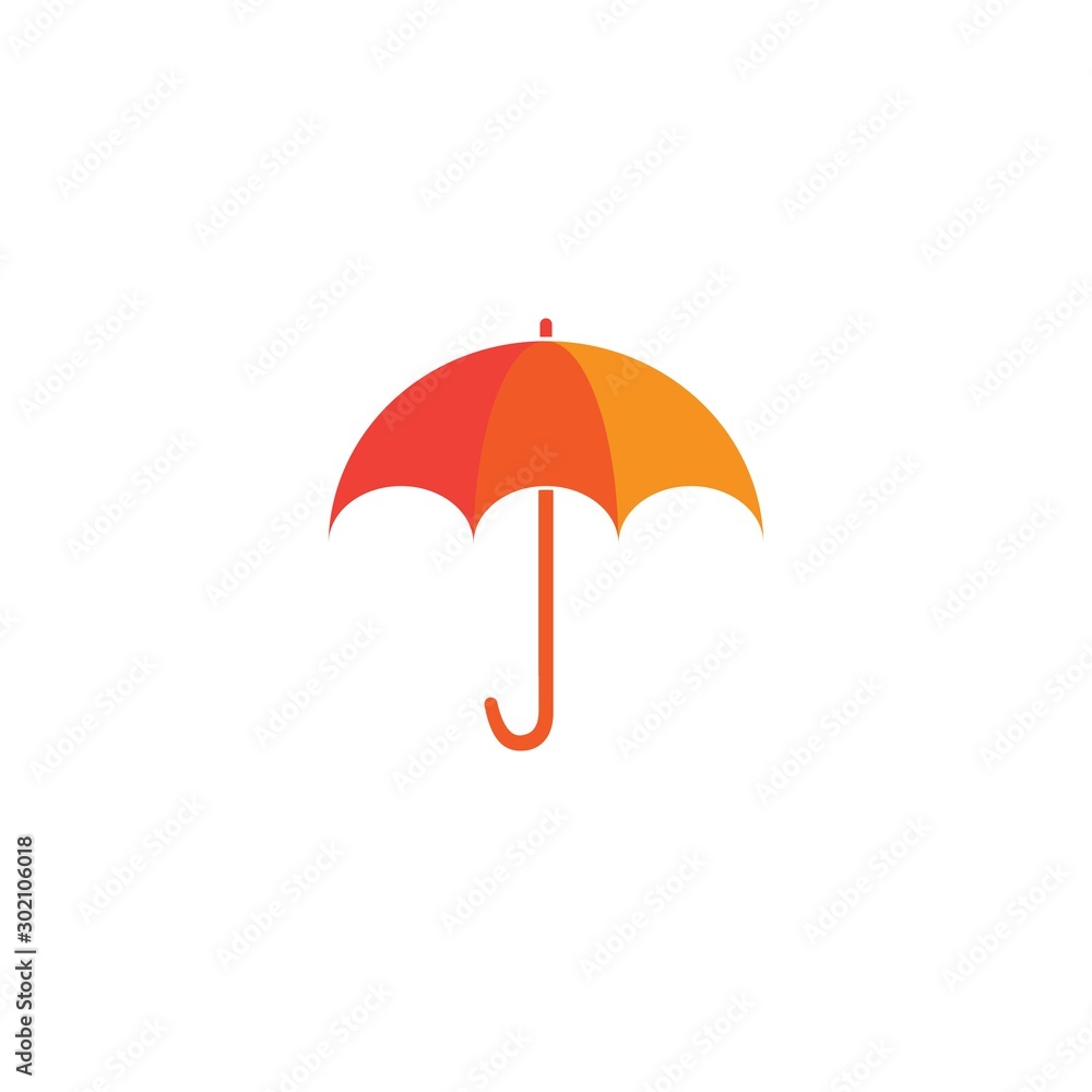 umbrella logo vector